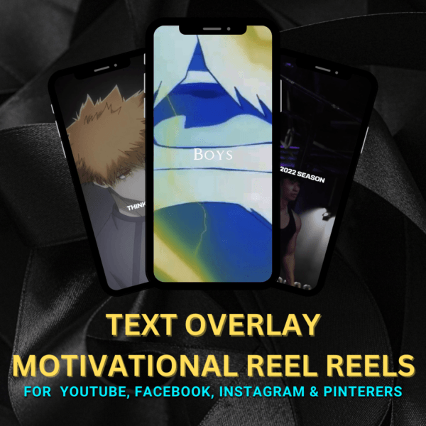 500+ Text Overlay Motivational Reels Bundle